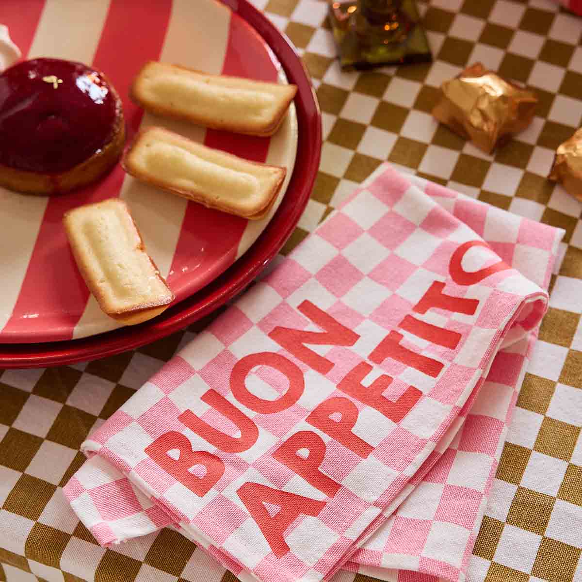 BUON APPETITO NAPKIN - PINK