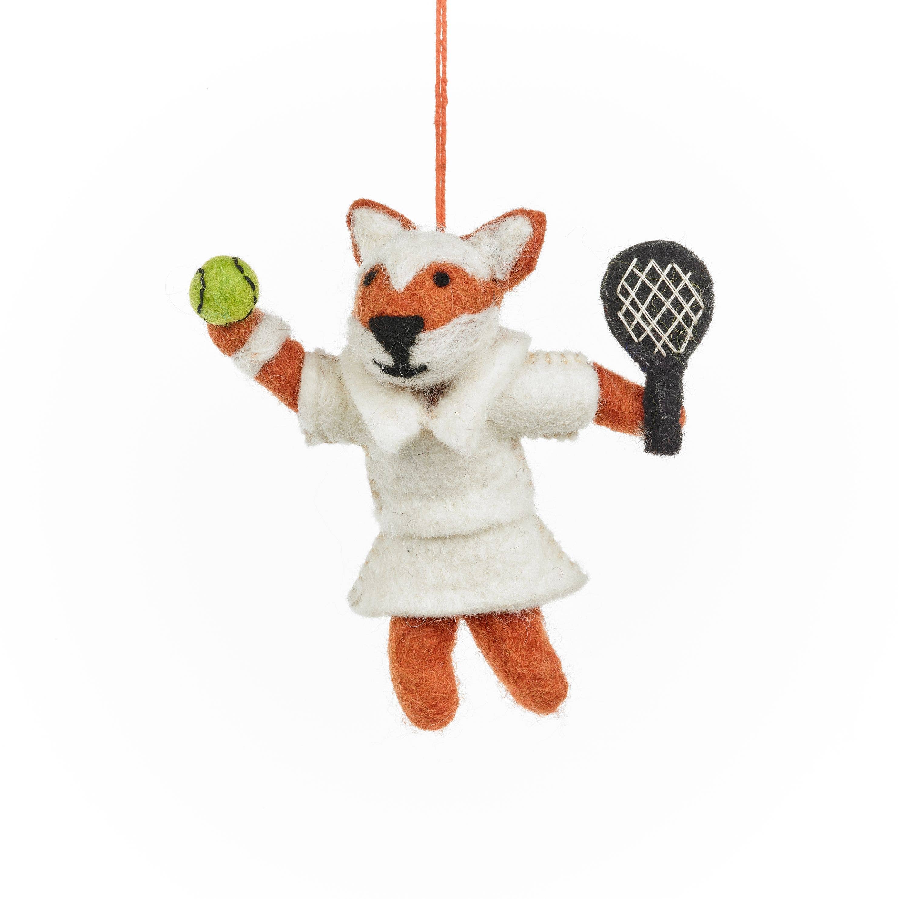 Wimbledon Fox Christmas Ornament