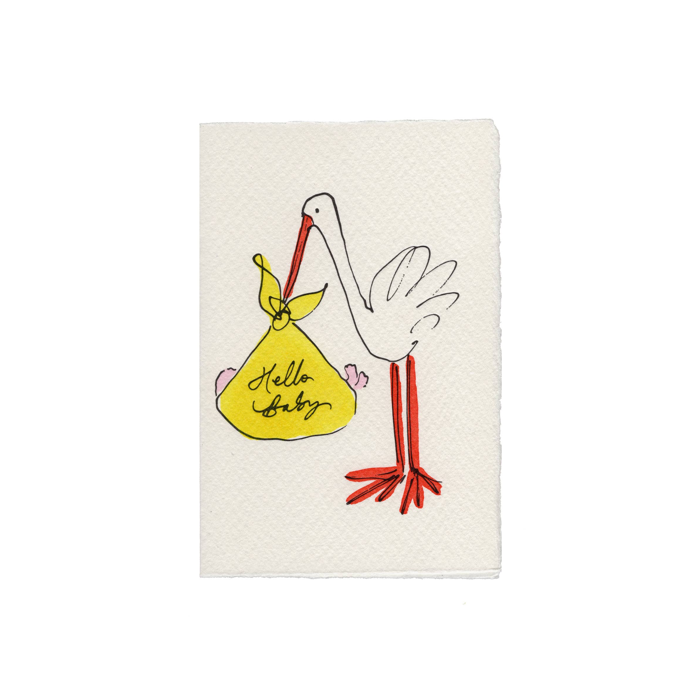 Hello Baby Stork Card