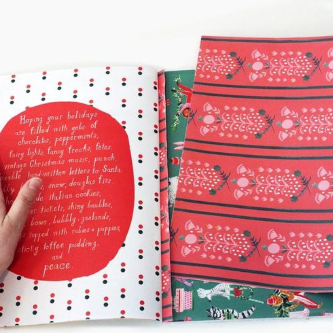 Very Delightful Holiday Wrapping Paper Book