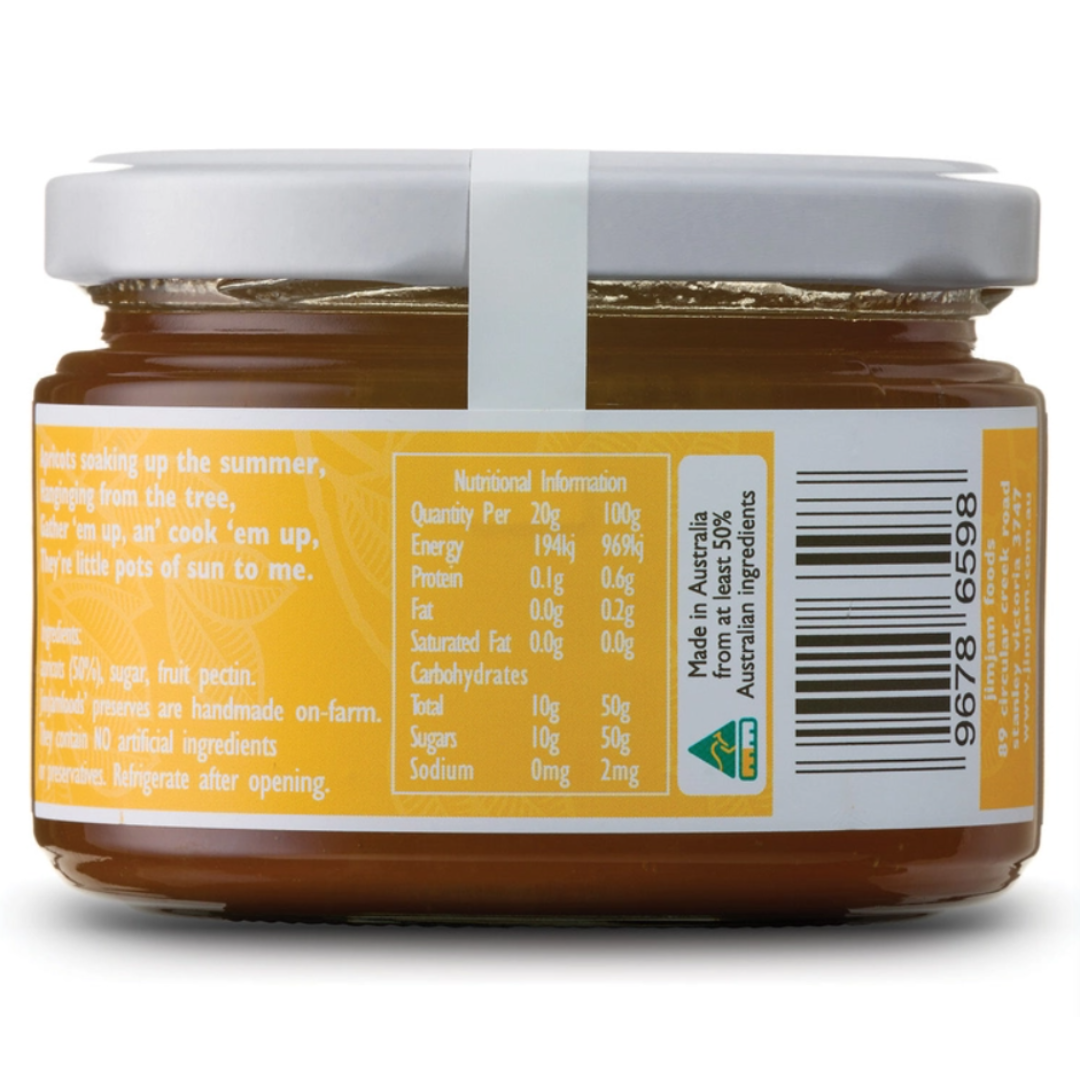 JimJam Foods - Apricot Jam 300g