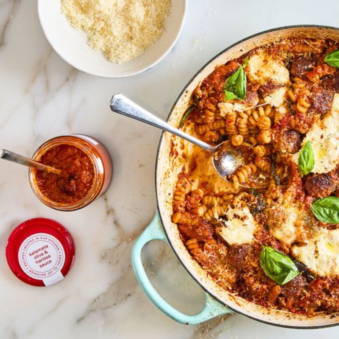 Ottolenghi Kalamata Olive & Harrisa Sauce 350g