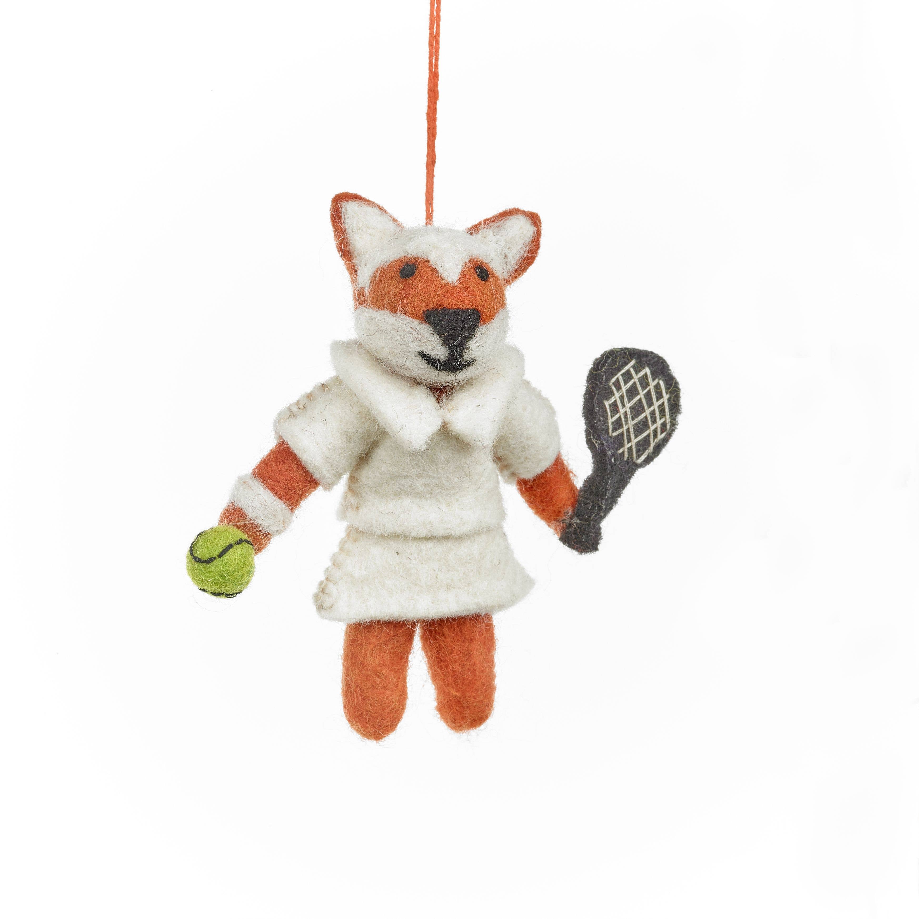 Wimbledon Fox Christmas Ornament