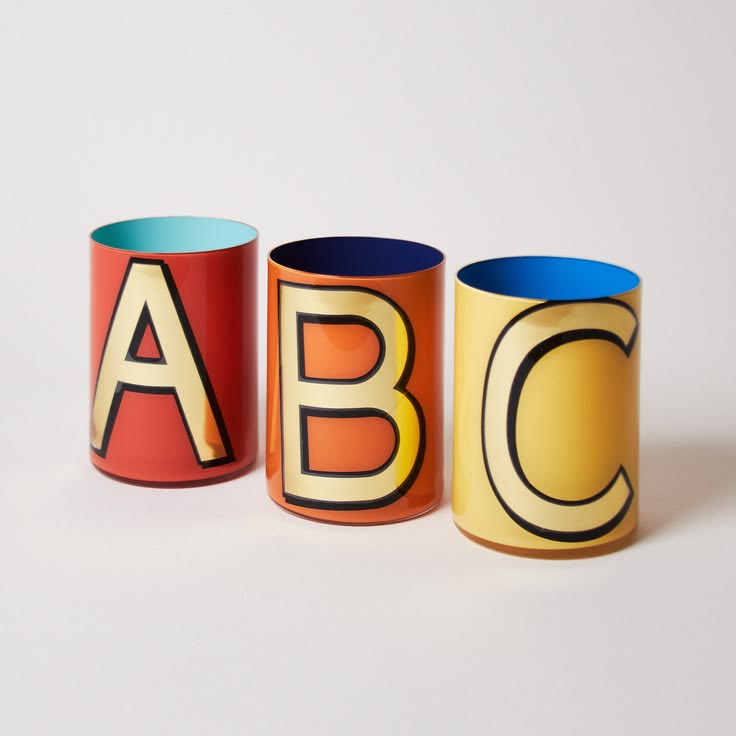Alphabet Brush Pot - A