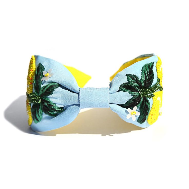 Lemons Headband - Blue