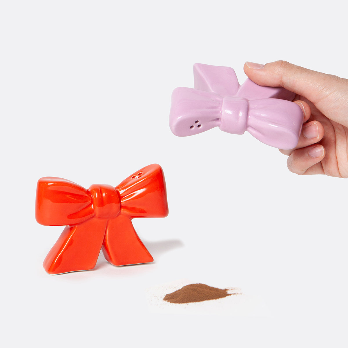 Bow Salt & Pepper Shakers