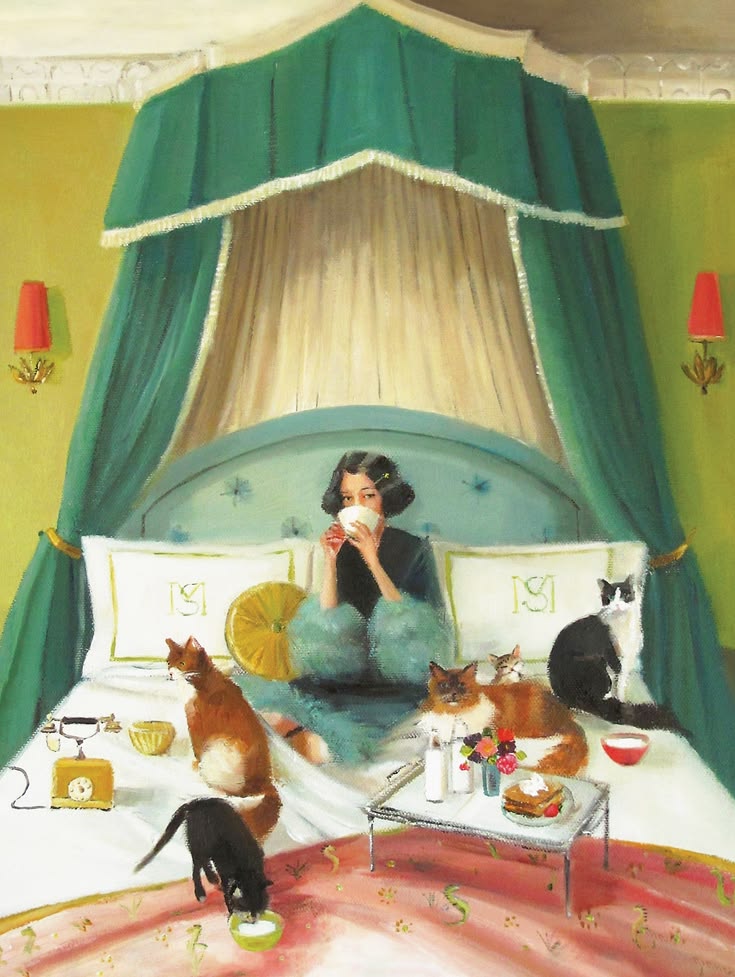 Breakfast in Bed by Janet Hill - 500 piece puzzle