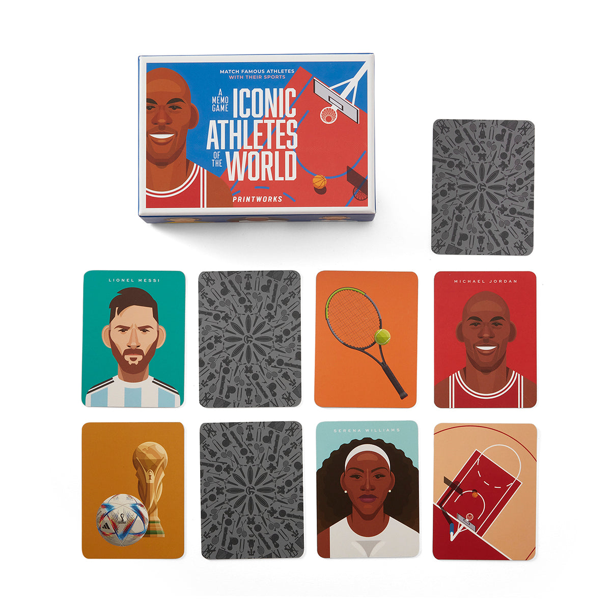 Iconic Athletes Memory Game - Match athletes with their sport.