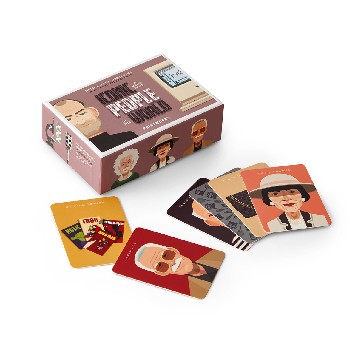 Iconic People Memory Game - match iconic people with their achievements