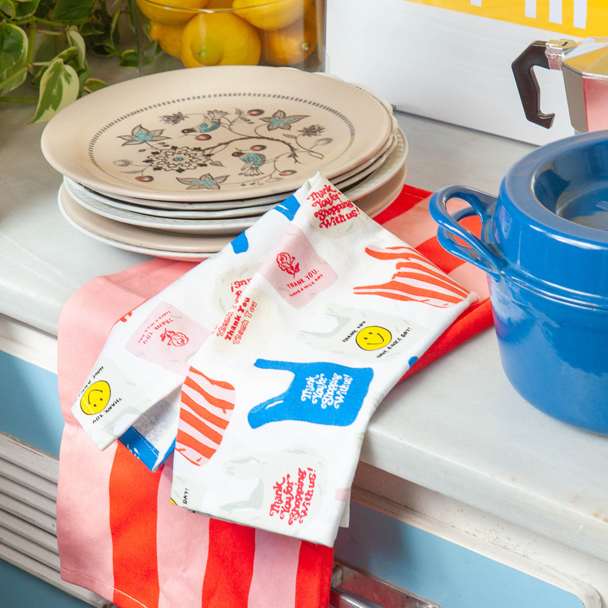 Corner Shop Tea Towels (set of 2)