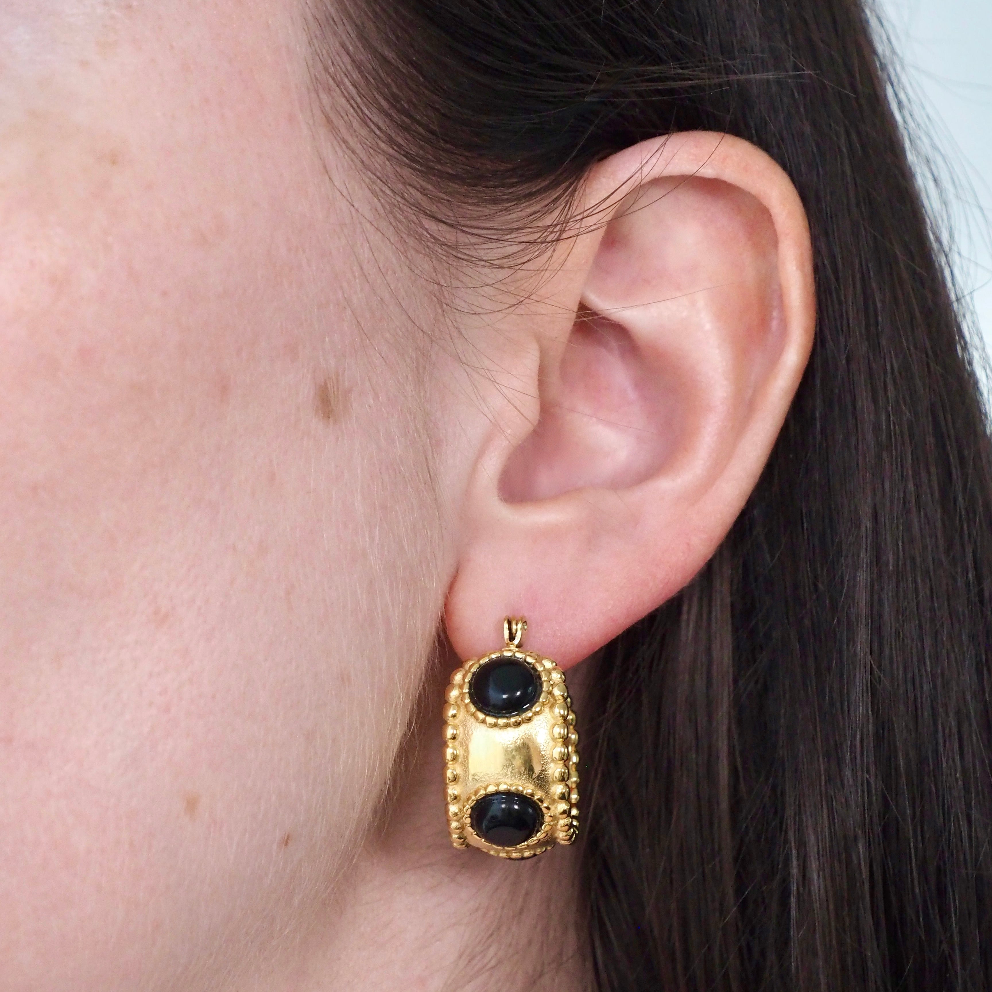 "Envy" Waterproof Earrings - Black