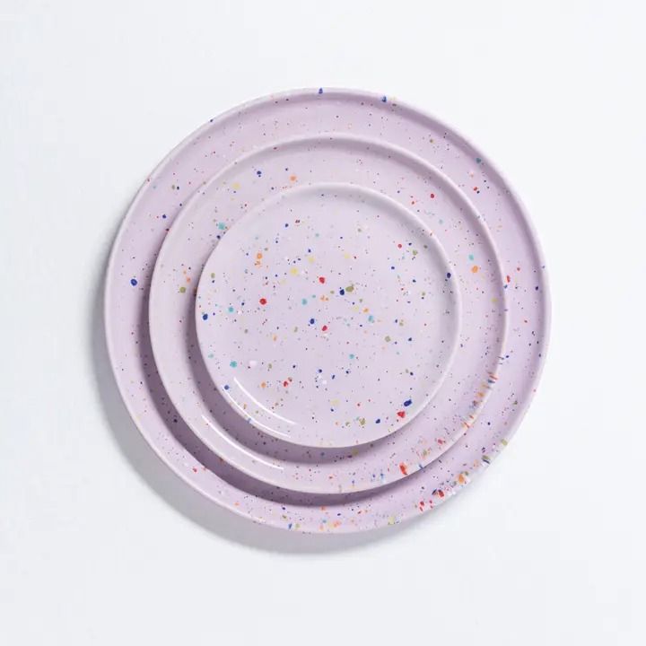 Party Bread Plate 17cm - Lilac