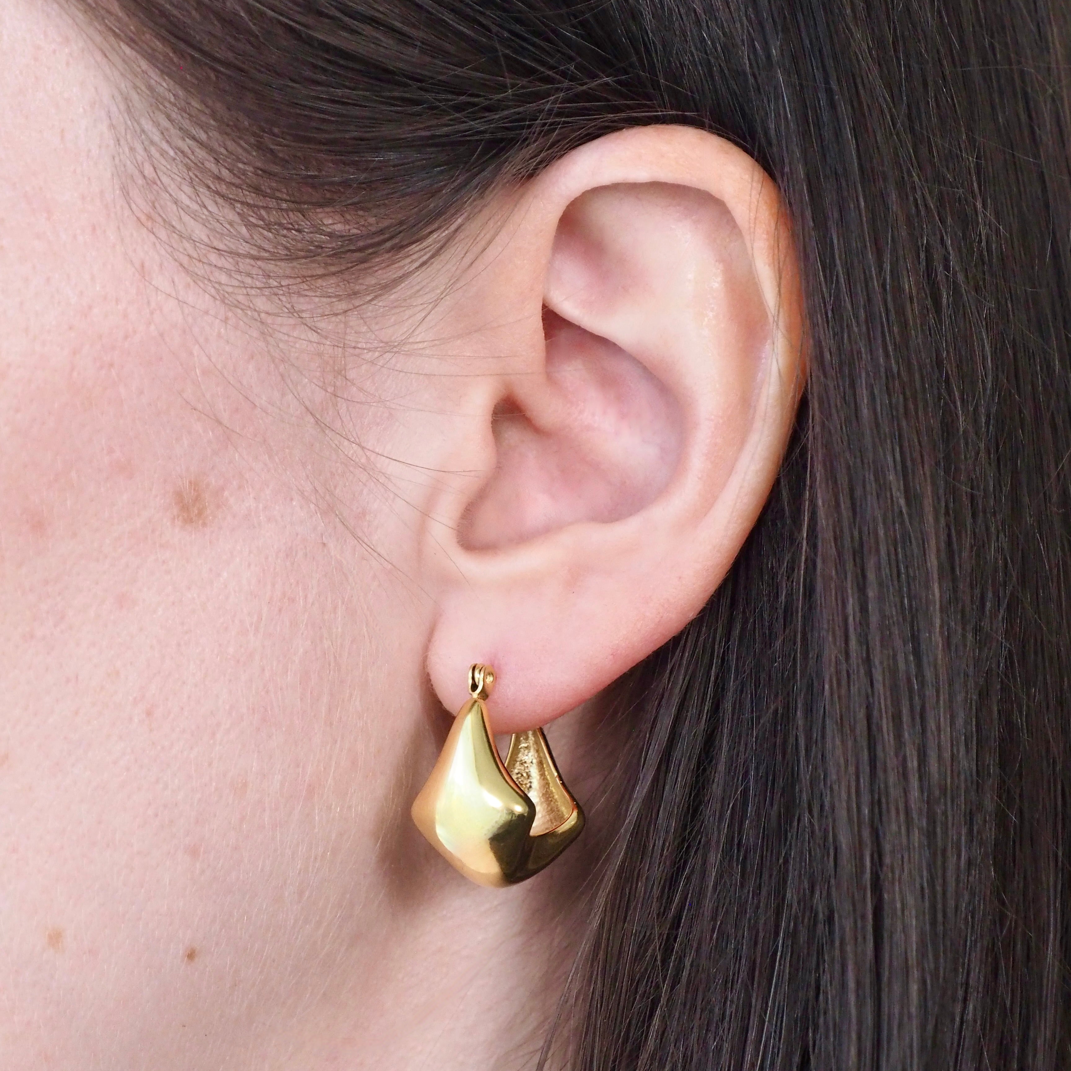 Golden Hour Waterproof Hoop Earrings