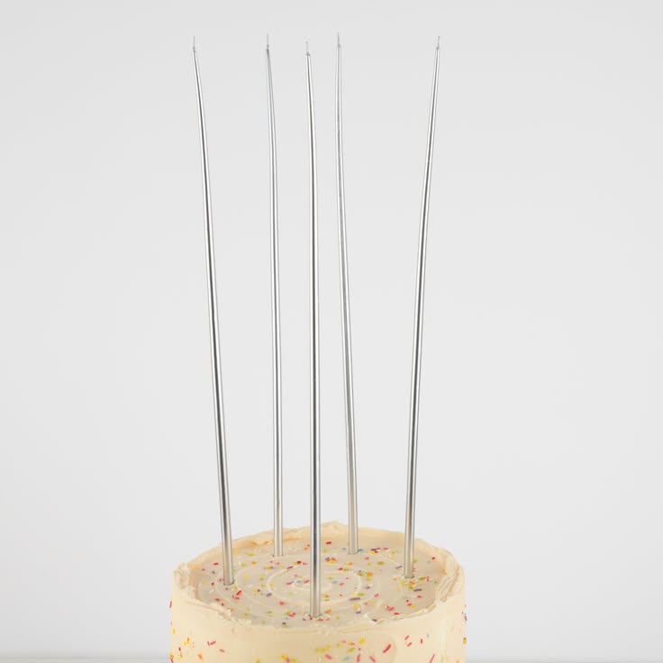 Meri Meri Silver Tall Tapered Candles 12 pack