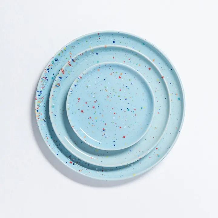 Party Salad Plate 22cm - Blue