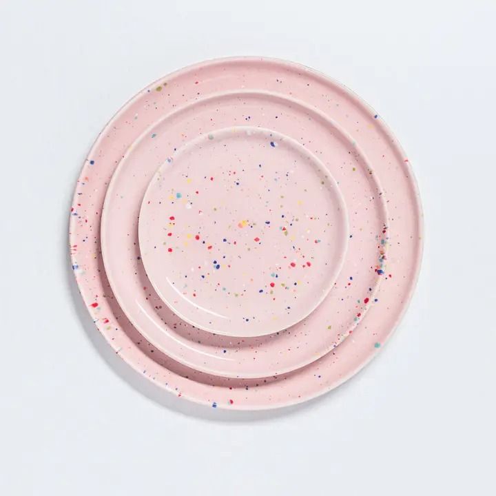 Party Salad Plate 22cm - Pink