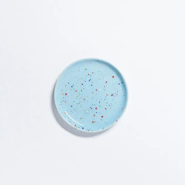 Party Bread Plate 17cm - Blue
