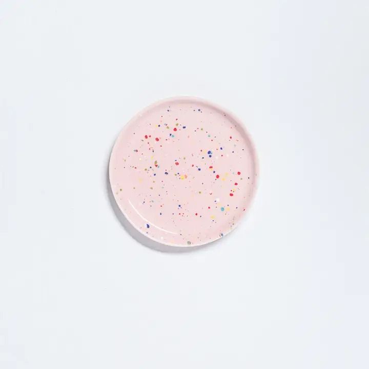 Party Bread Plate 17cm - Pink