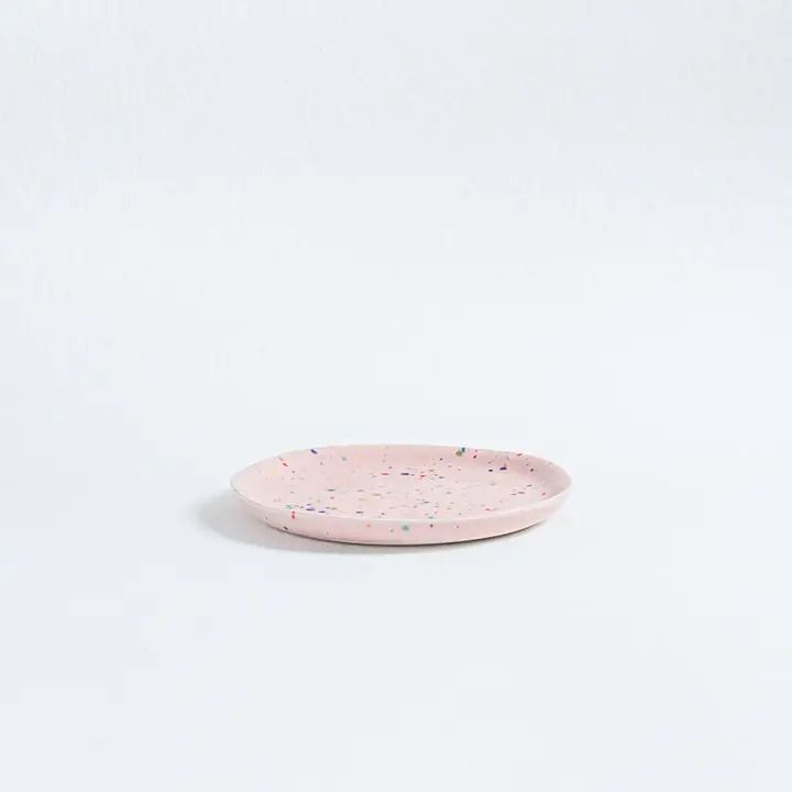 Party Bread Plate 17cm - Pink