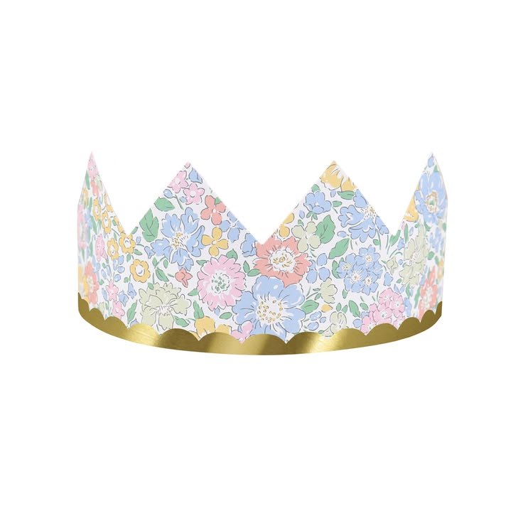 Meri Meri x Liberty Party Crowns (Pack of 8 in 8 colors)