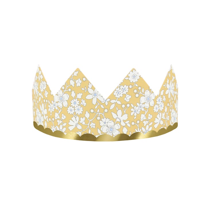 Meri Meri x Liberty Party Crowns (Pack of 8 in 8 colors)