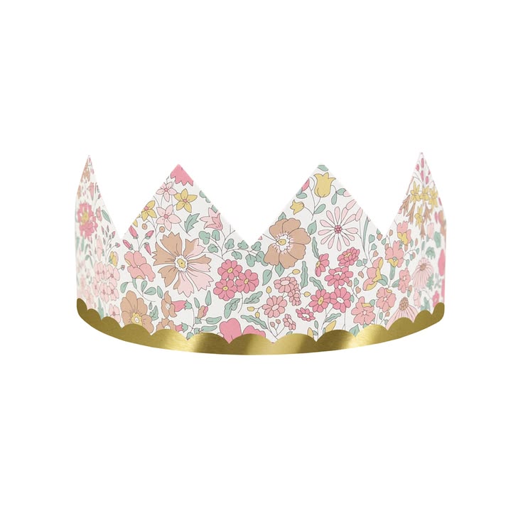 Meri Meri x Liberty Party Crowns (Pack of 8 in 8 colors)