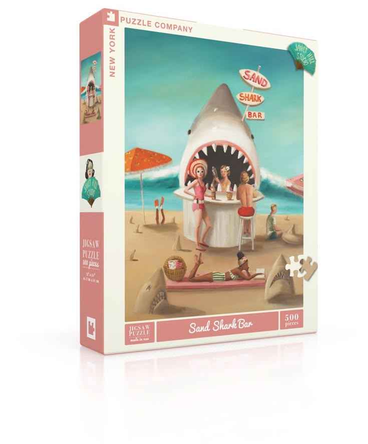 Sand Shark Bar by Janet Hill - 500 piece puzzle.
