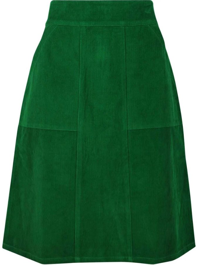 Danemaren Cord Skirt Grass Green - WAS $129.95