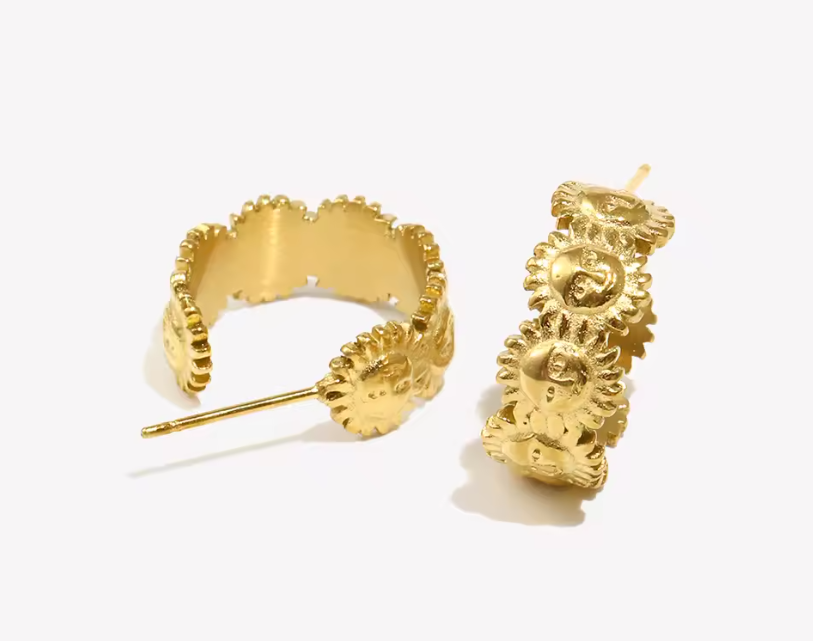 Sunny Side Up Waterproof Earrings - 50% OFF