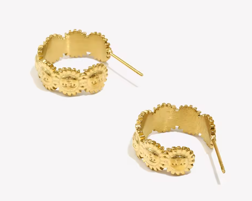 Sunny Side Up Waterproof Earrings - 50% OFF