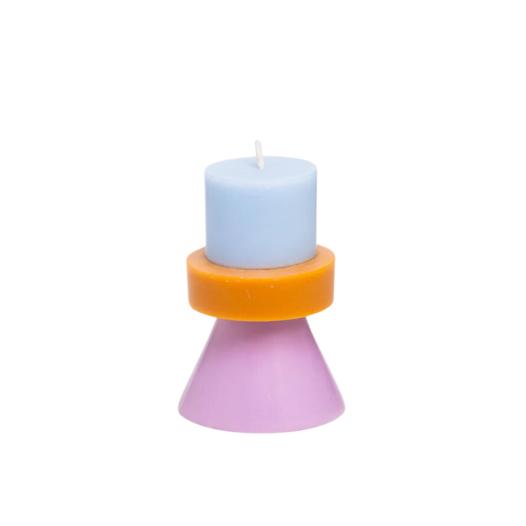 Mini Stack Candle - Sky/Caramel/Violet