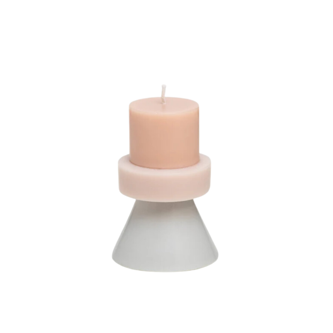 Mini Stack Candle - Ecru / Eggnog / Cloud