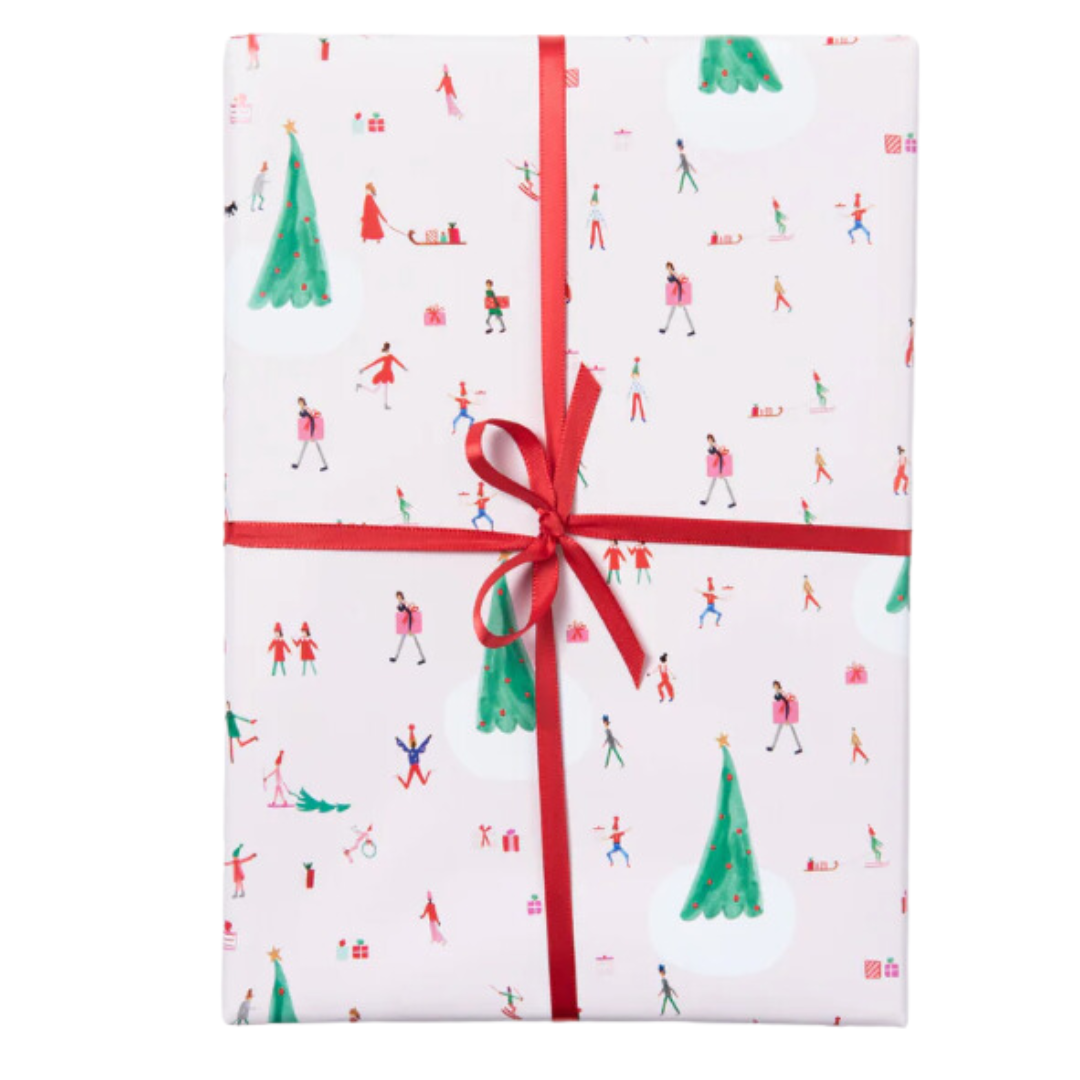 Christmas in Copenhagen Holiday Gift Wrap - Roll of 3 Sheets