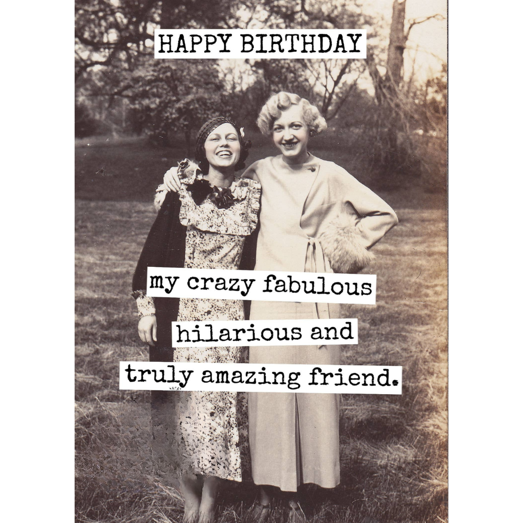 My Crazy Fabulous Hilarious Birthday Card