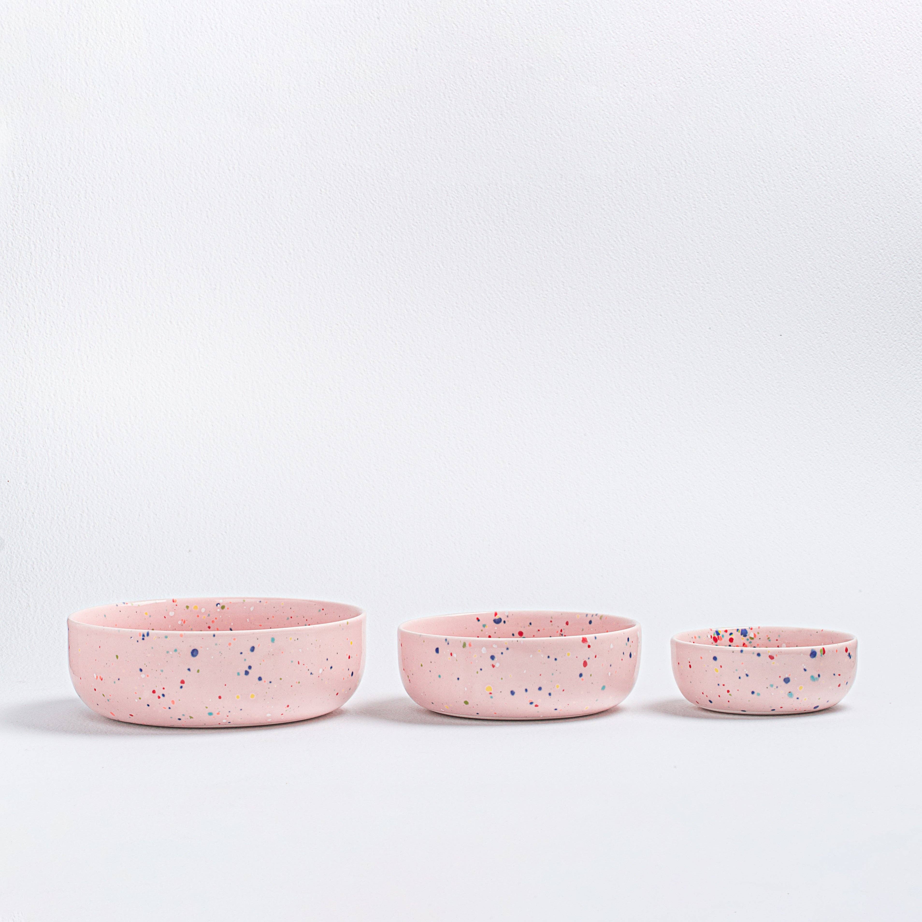 Party Bowl Trilogy Set 3 pieces - Pink