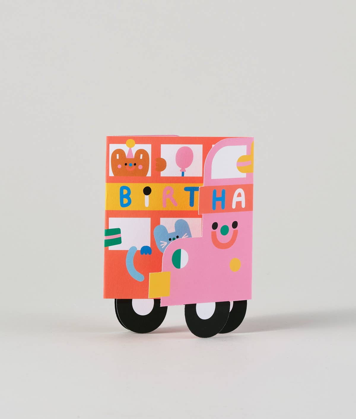 Birthday Bus Fold Out Kid's Birthday Card