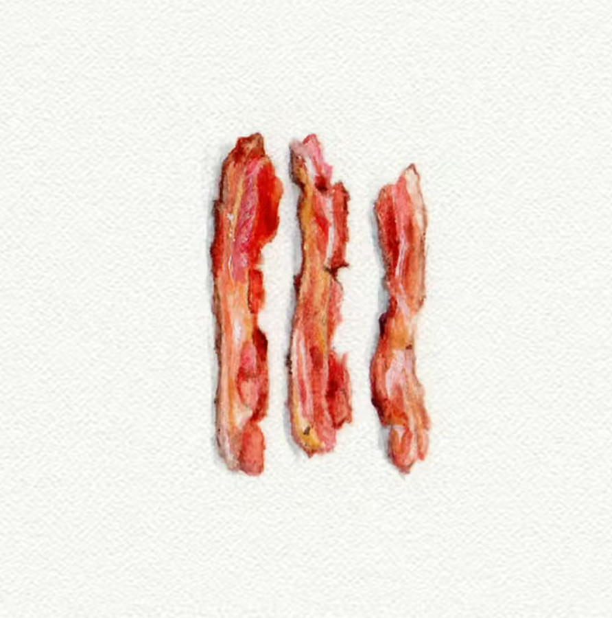 Bacon - FRAMED Tiny Print