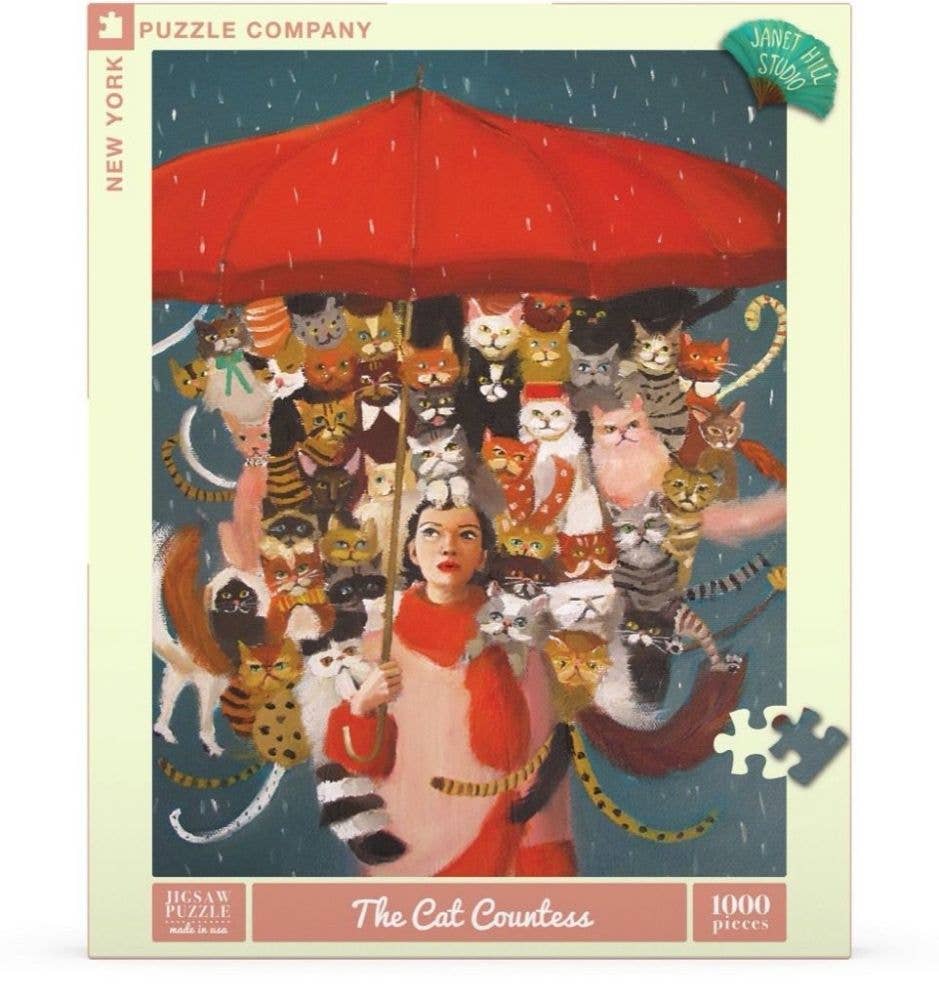 The Cat Countess By Janet Hill - 1,000 piece puzzle