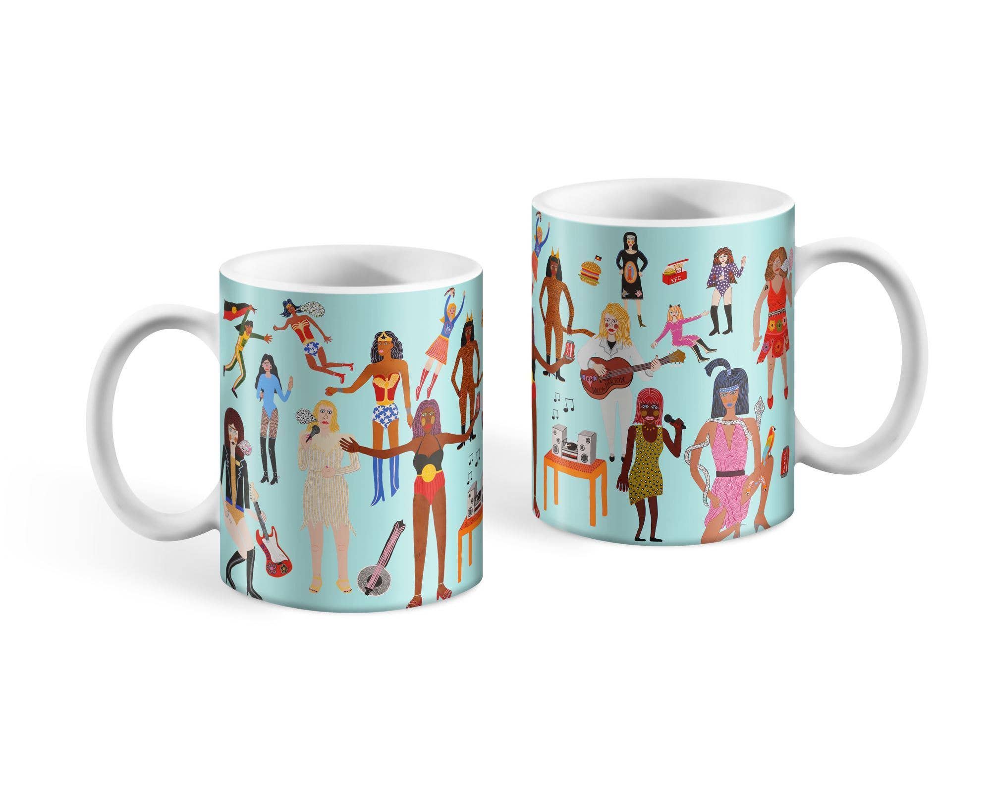 Wonder Woman's Wonderful World Mug x Kaylene Whiskey