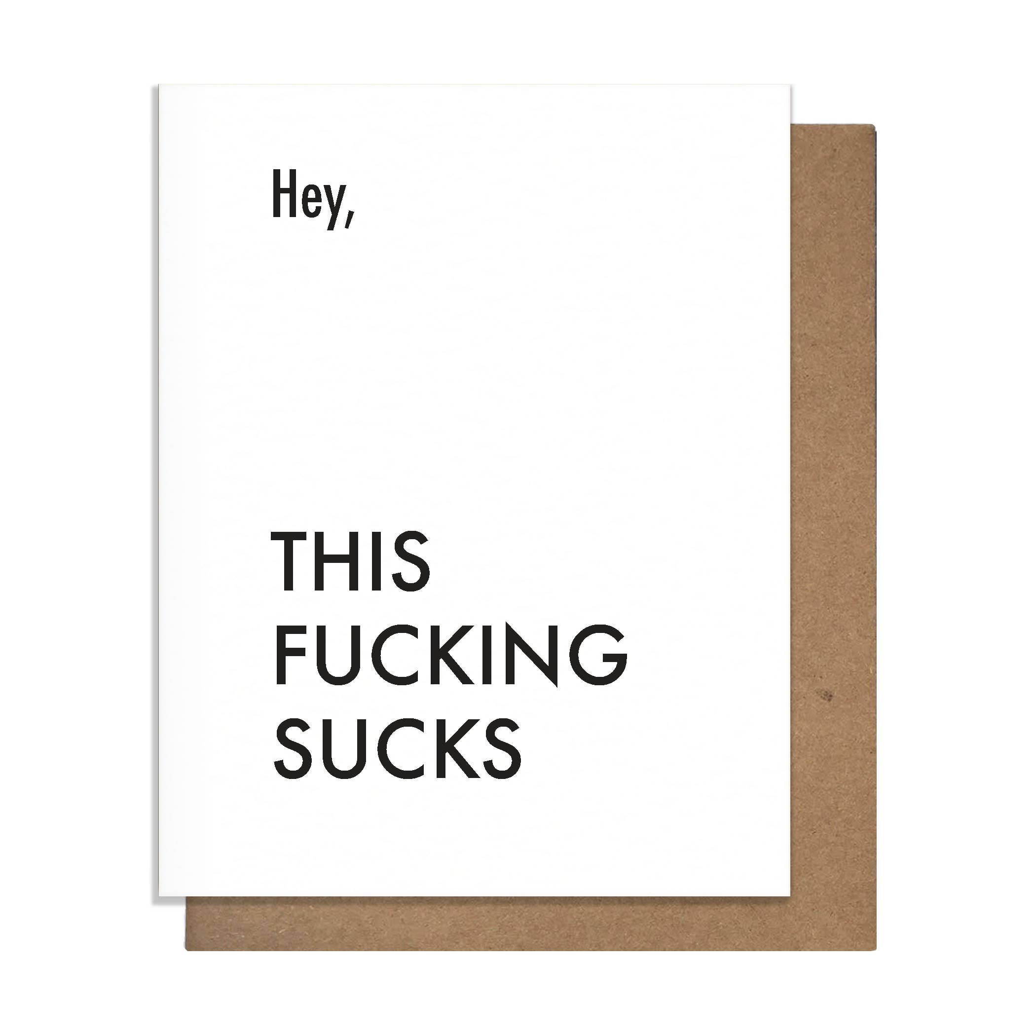 This Sucks - Sympathy Card