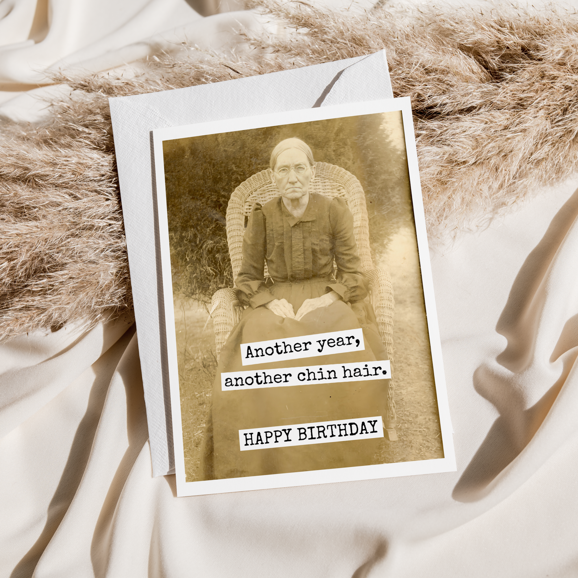 Another Year, Another Chin Hair Birthday Card