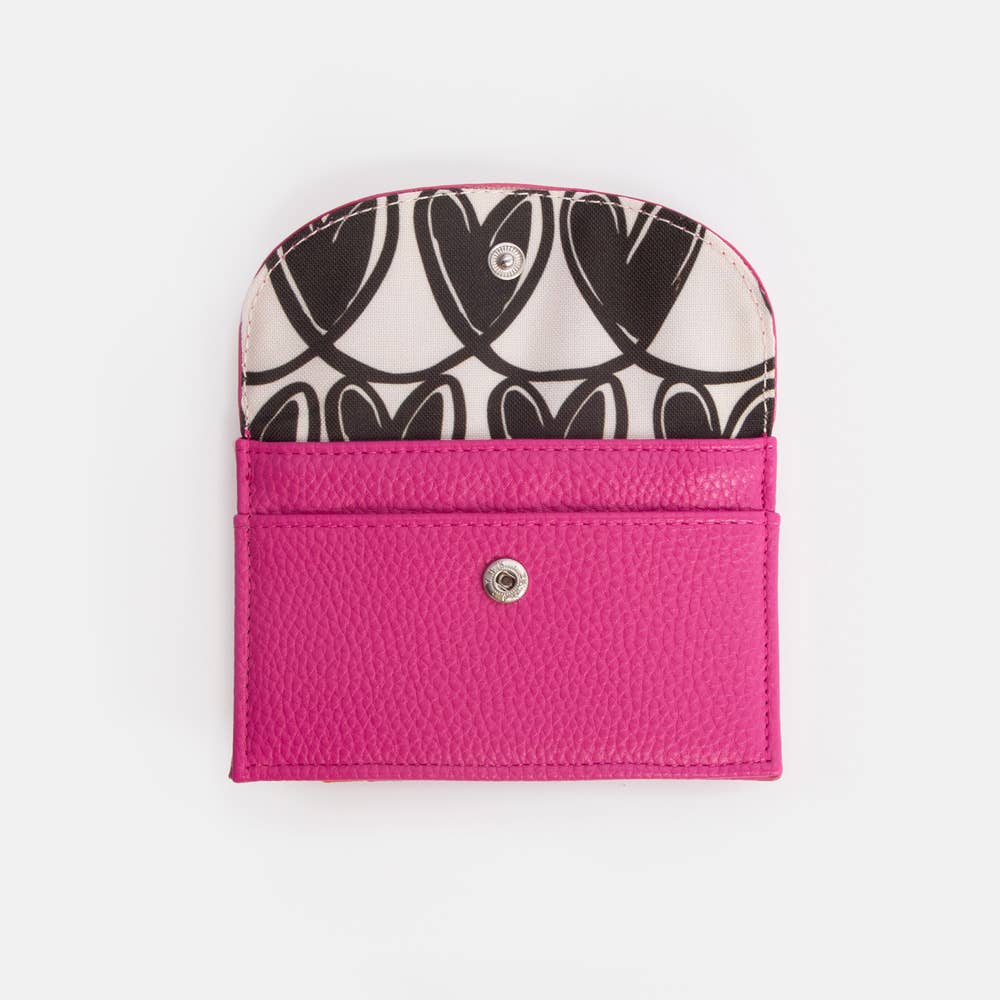 Bright Pink/Orange Cardholder Coin Purse