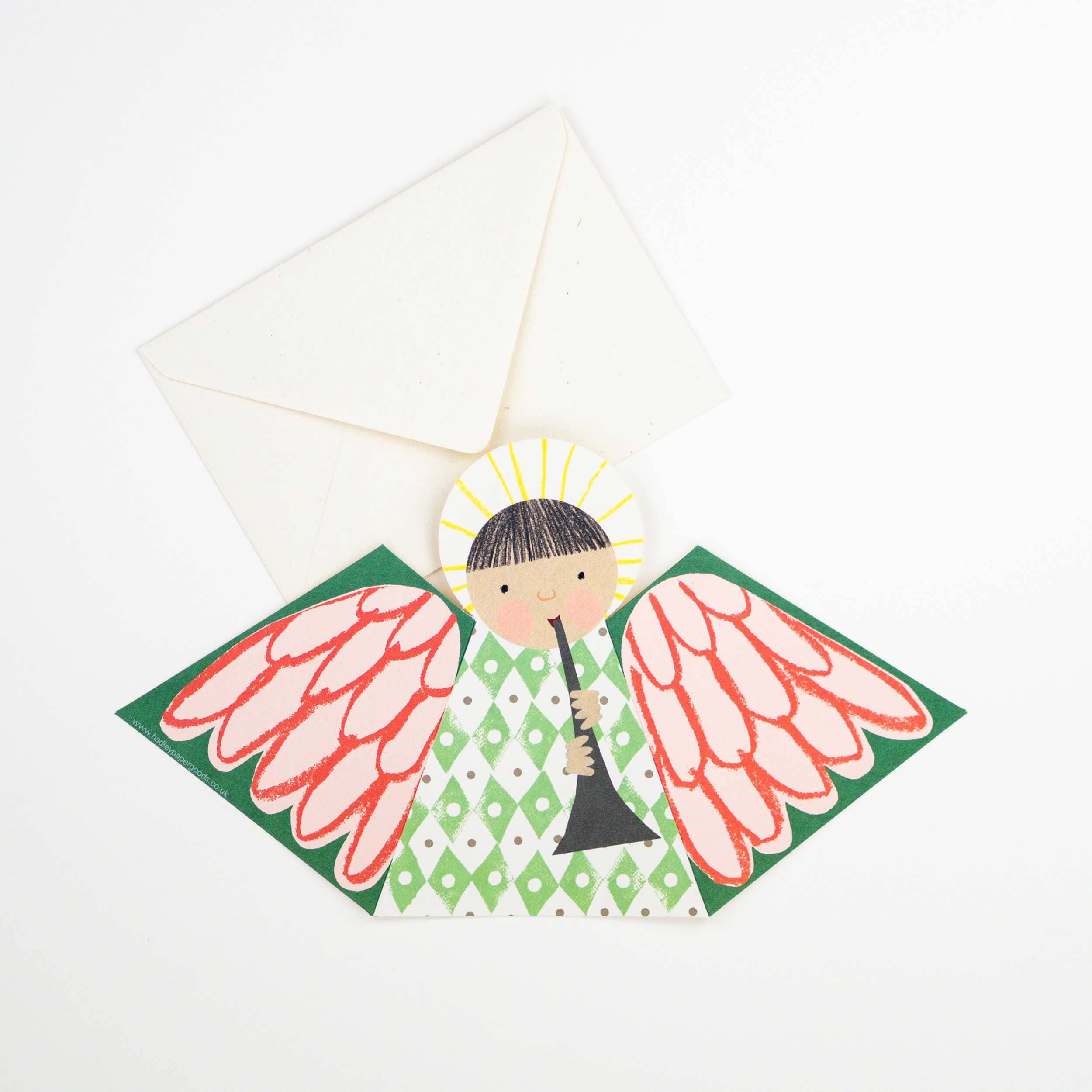 Green Angel Fold-Out Card