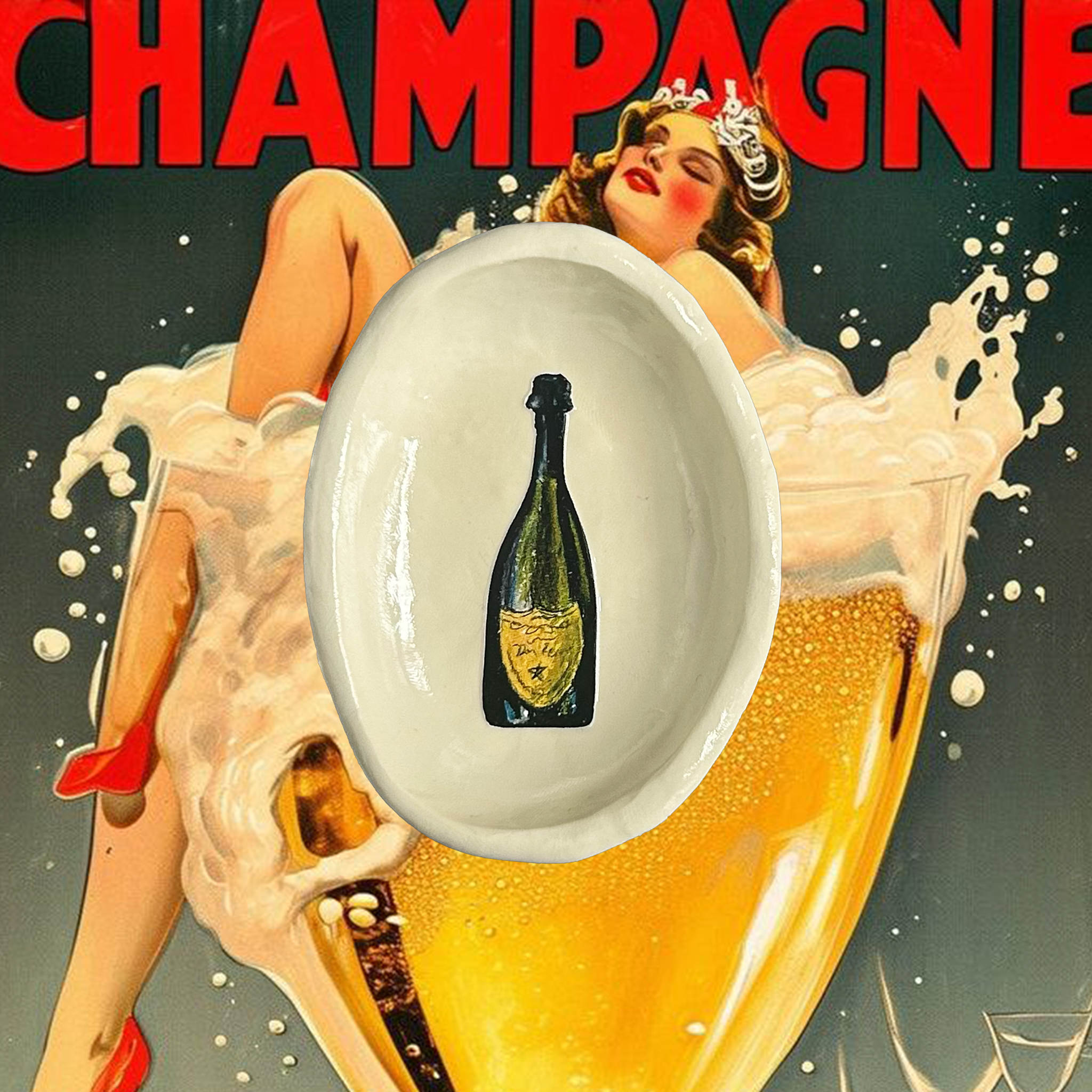 Champagne Trinket Dish