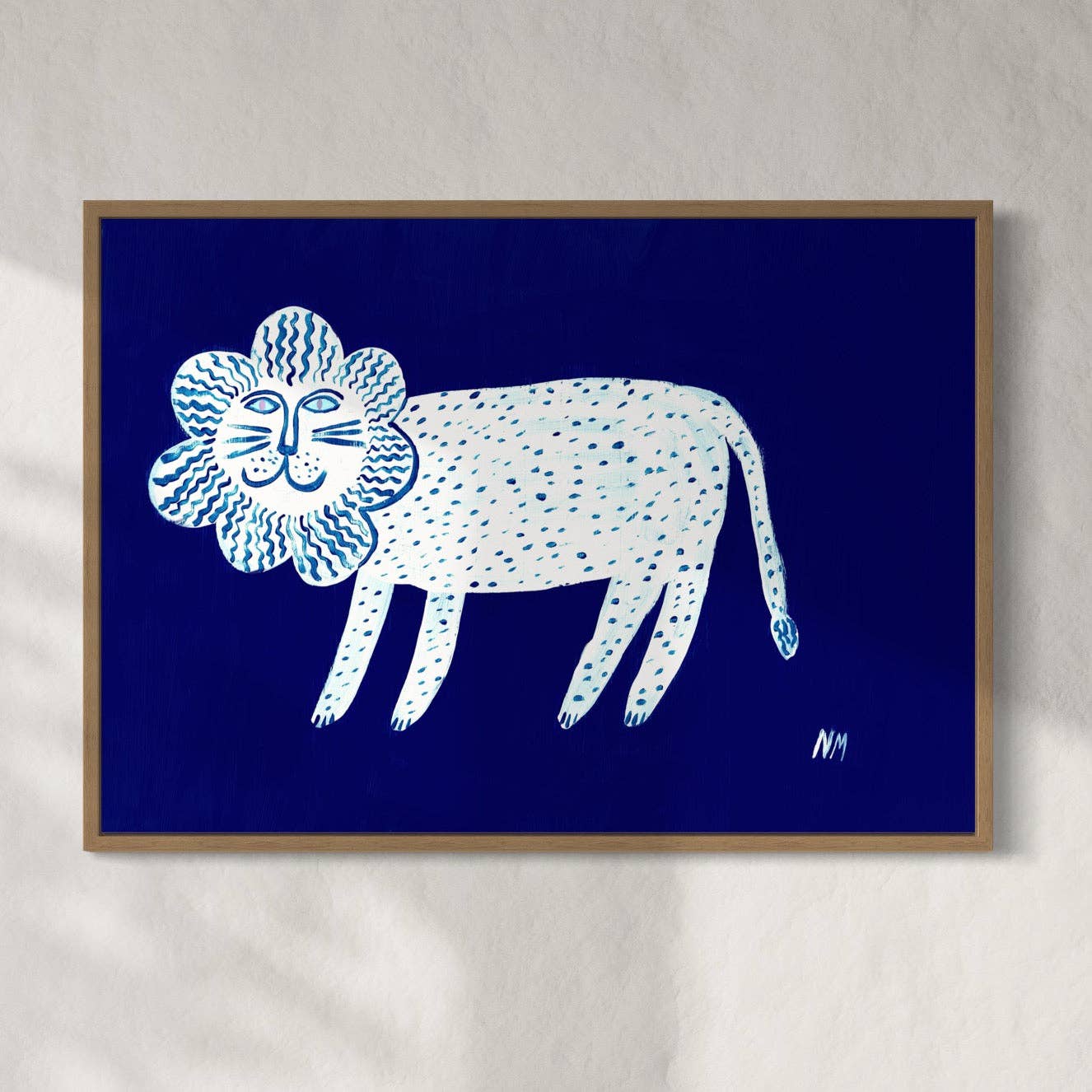 WHITE LION BY NANCY MCKIE - UNFRAMED