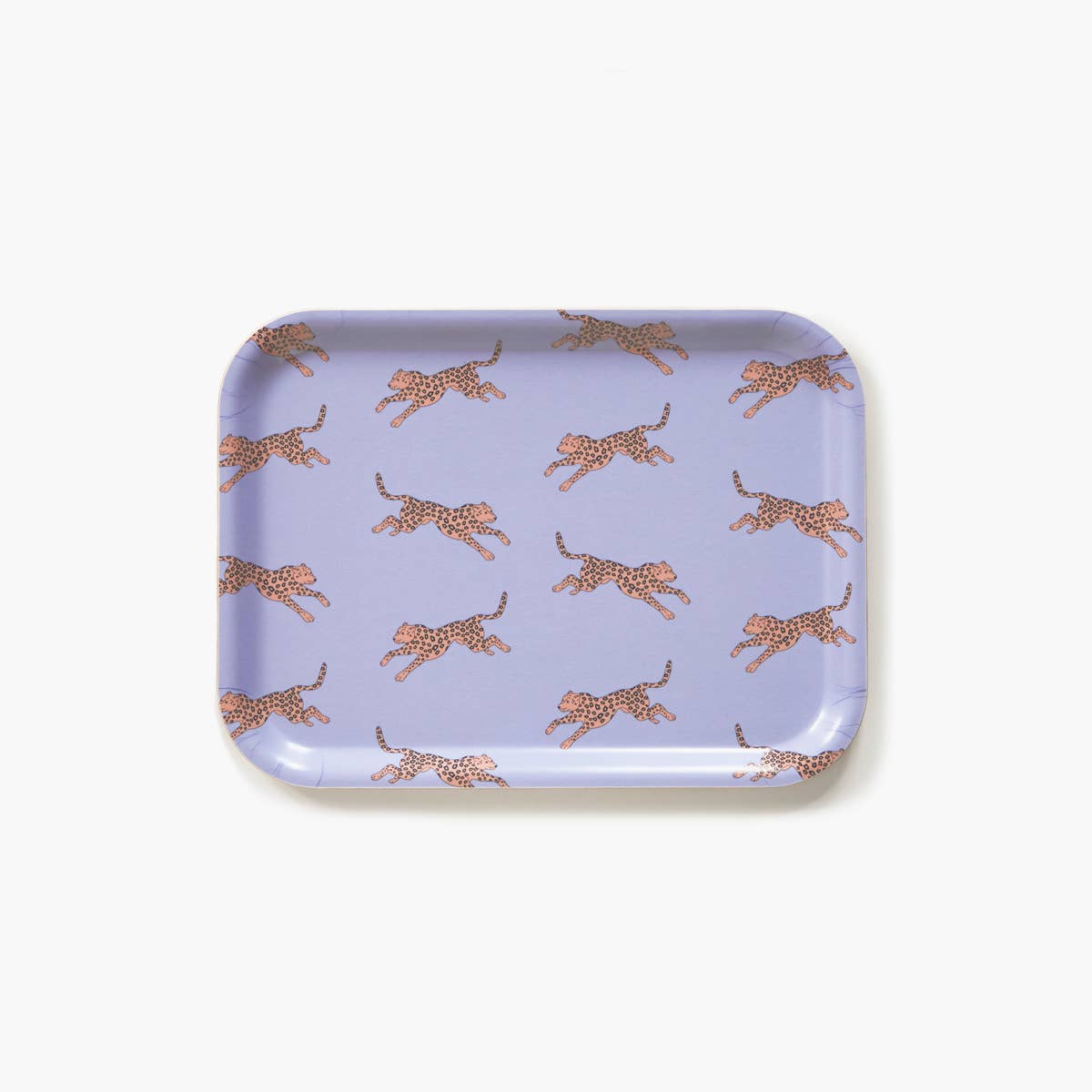 Lilac Leopard Serving Tray - 27x20 cm