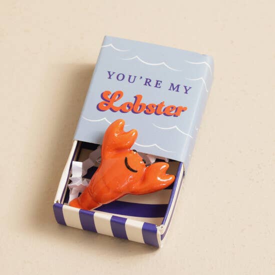 Lobster - Tiny Matchbox Ceramic Token