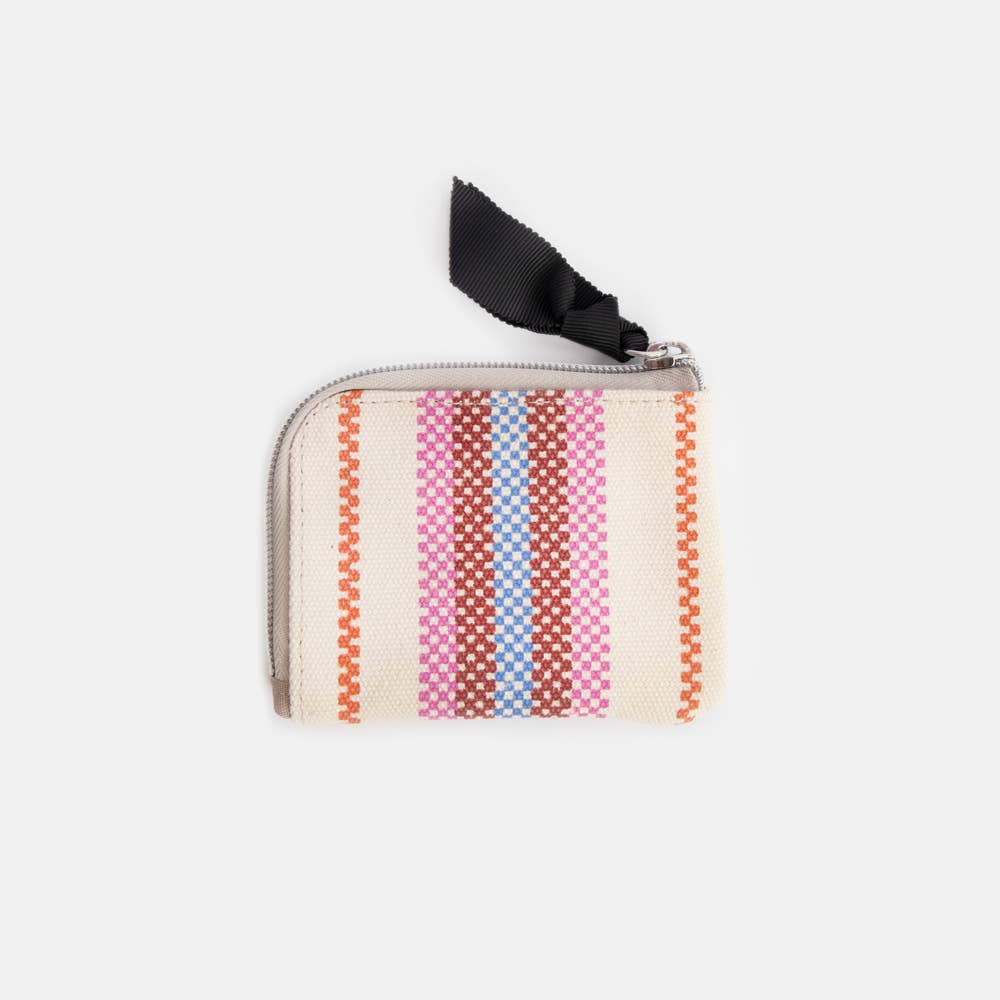 Printed Canvas Corner Purse By Caroline Gardner
