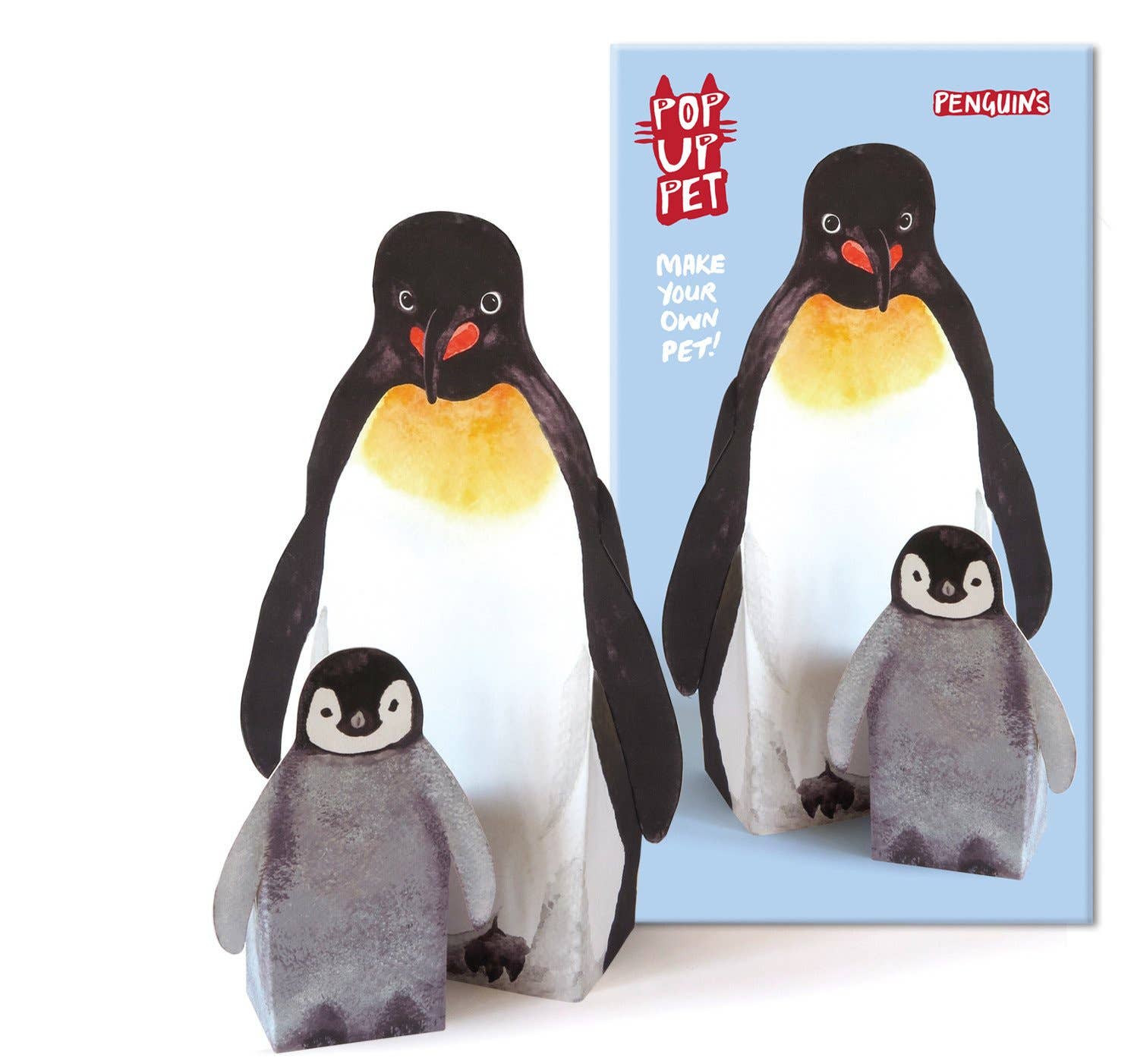 Pop Up Pet Penguins – Paper Pet Gift