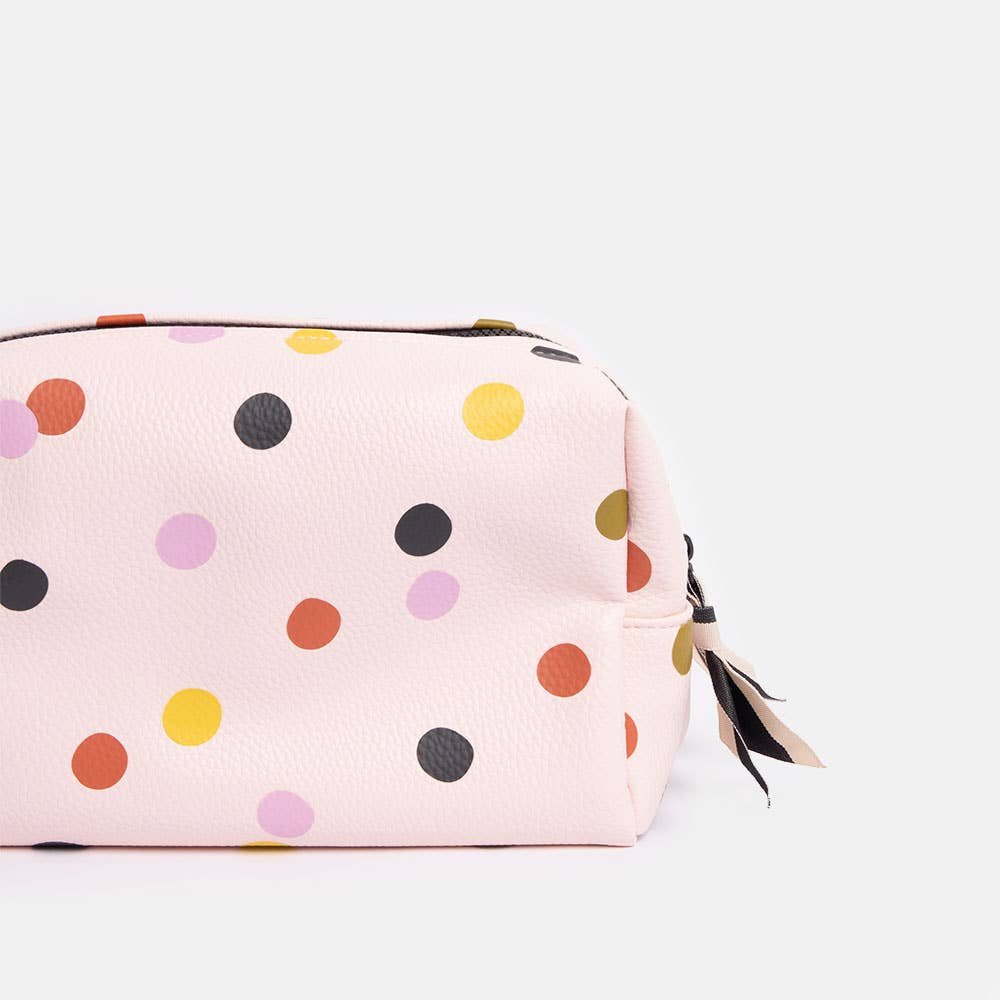 Pale Pink Dotty Large Travel Washbag